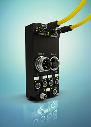 Beckhoff’s EtherCAT I/O system - IP 67 power distributor with integrated current and voltage measurement