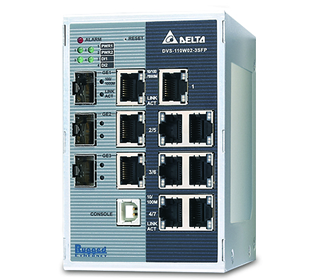 DVS Series Cost effective and reliable managed Industrial Ethernet switches from Delta Electronics