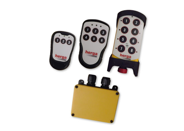 Wireless remote control system: Herga adds 2.4 GHz transmitter/receiver system for industrial control applications