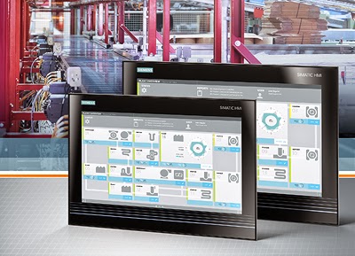 Gesture and multi-touch operation of machines and plants by Siemens