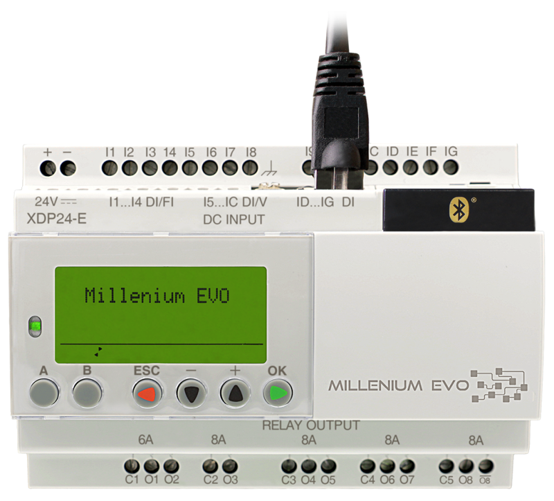 Millenium EVO – The communicating logic controller for all your small-scale automation projects