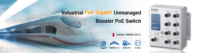 Korenix releases Industrial Full Gigabit PoE Switch for a Faster Intelligent Transportation System