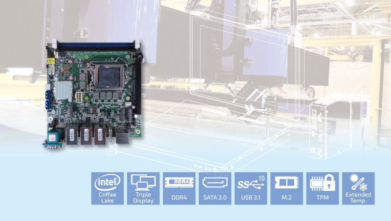 Quanmax New Coffee Lake Refresh Mini-ITX Motherboard Enables More Possible Embedded Applications