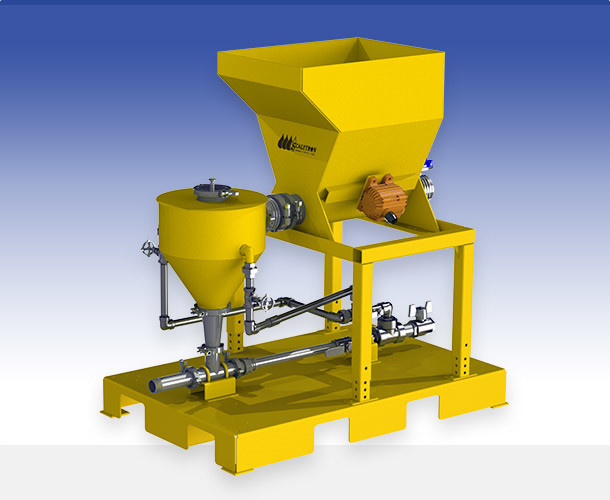 Scaletron Industries' new Volumetric Feeder with Wetting Cone – Promotes Efficient, Effective Dry Additive Dispensing