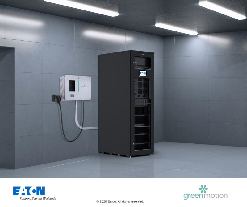 Eaton and Green Motion join forces to smoothly integrate EV Chargers in buildings with Energy Storage