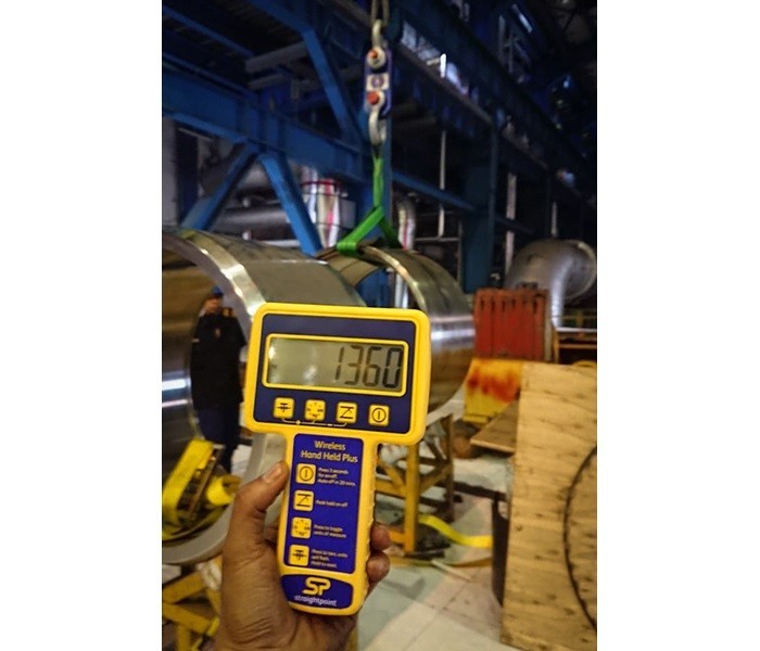 Straightpoint Load Cell Weighs Power Plant Cylinder