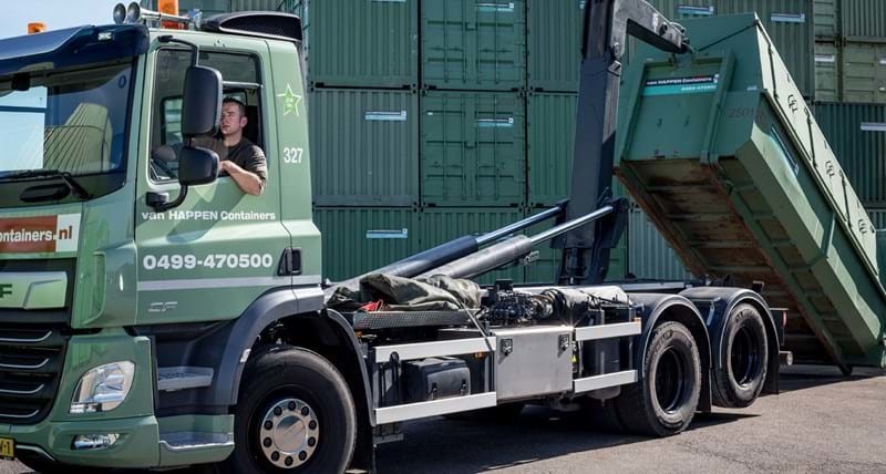 Van Happen Containers optimises collection routes with smart AMCS software