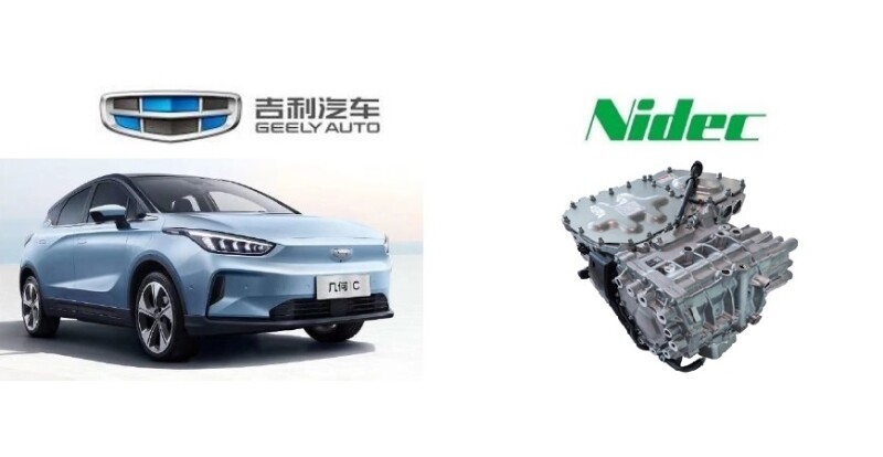 Geely's New EV Adopts Nidec's E-Axle Traction Motor System