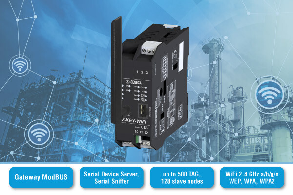 WLAN solution for industrial plants and machinery - New compact & multifunction gateway with Wi-Fi module