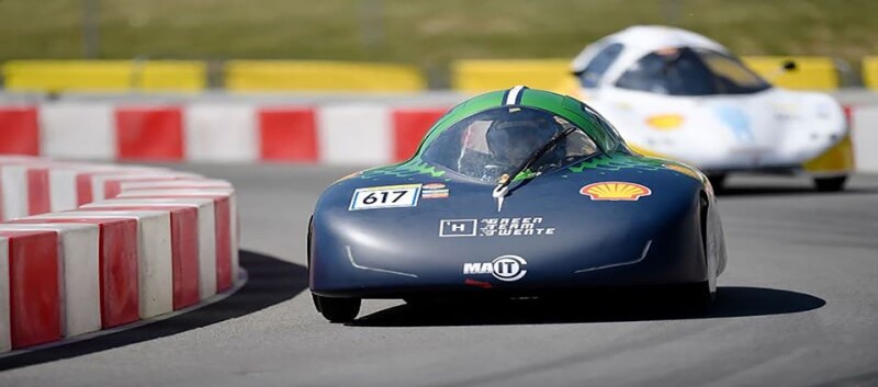 Hydrogen car drives for efficiency world record
