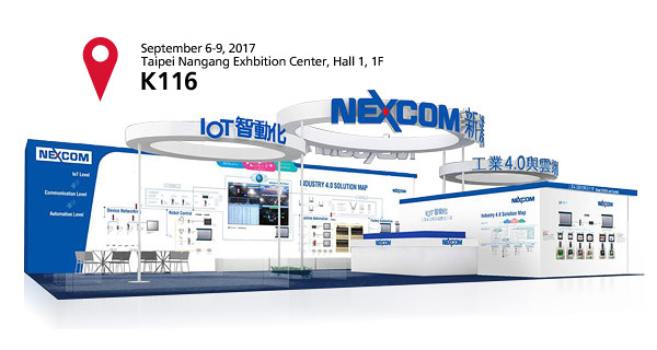 NEXCOM presence on 2017 Taiwan Automation Intelligence and Robot Show
