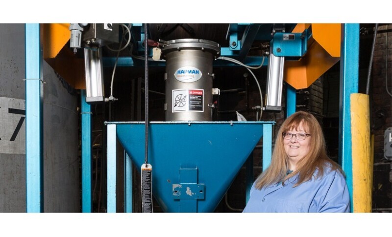 Hapman Bulk Bag Unloader and Vacuum Conveyor System Automates Material Handling and Adds Cost Savings