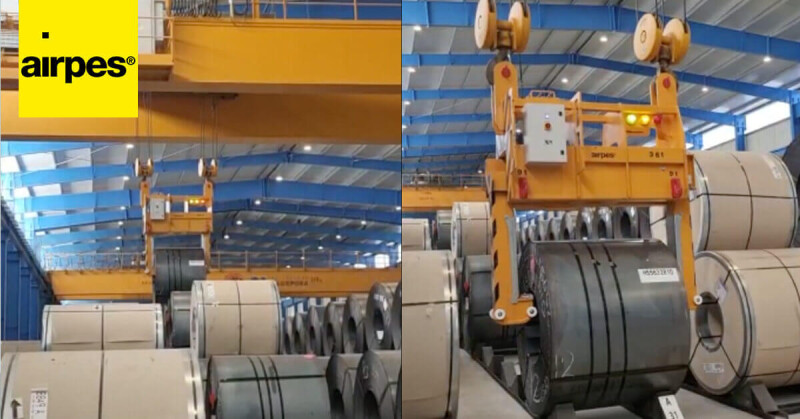 Installation of a New 36 t. Coil Lifting Tong for Algeposa Group