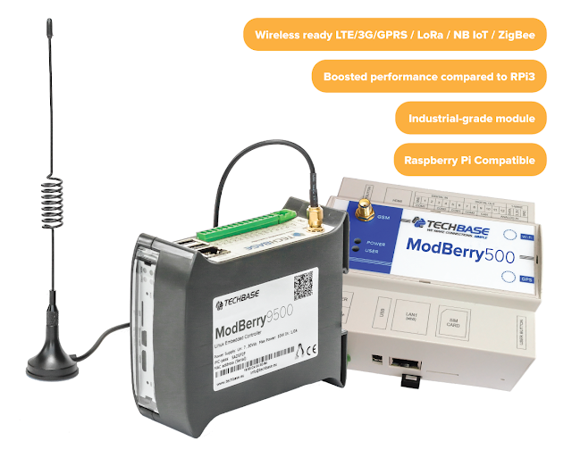 TECHBASE upgrades the ModBerry 500 Industrial Computer with CM3 