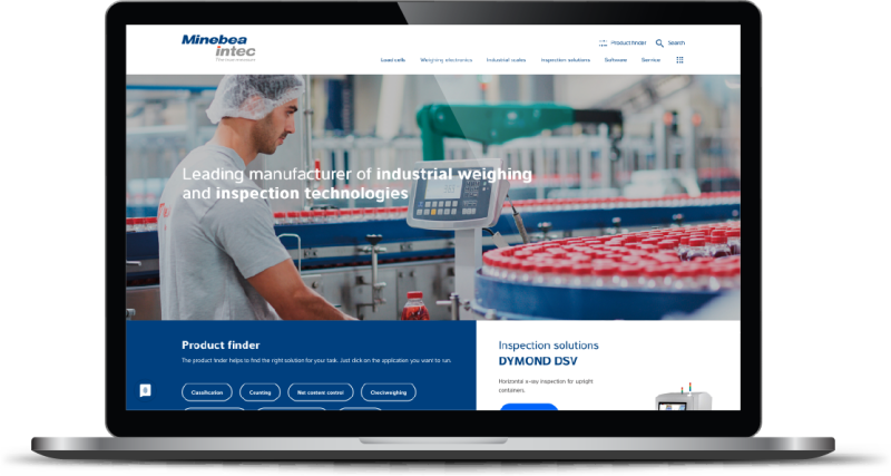 The New Minebea Intec Website: Tangible Weighing Expertise
