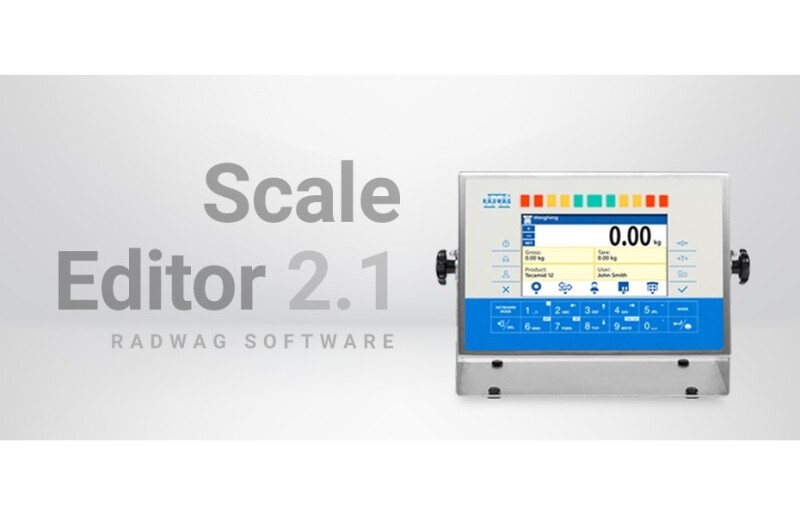 “Scale Editor 2.1” – New Software in RADWAG Product Range