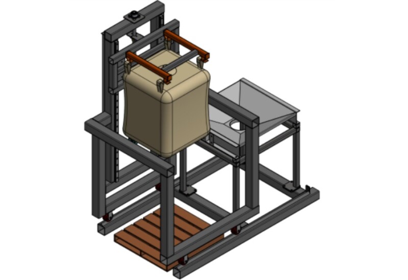 Article by FormPak, Inc.: Bulk Bag Handling for Height-Restricted Environments