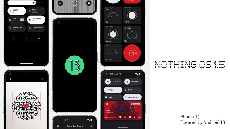 Upgrade to Nothing OS 1.5. Powered by Android 13