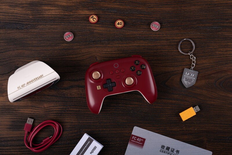 To celebrate the 40th anniversary of the iconic FC console, 8BitDo present the Ultimate Controller - F40 Limited Edition
