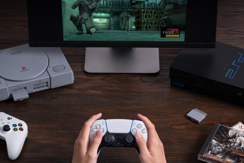 Introducing 8BitDo Retro Receiver for PS: Play PS1 or PS2 wirelessly
