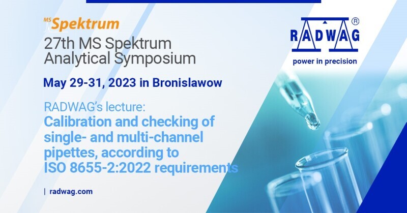 RADWAG at the 27th MS Spektrum Analytical Symposium