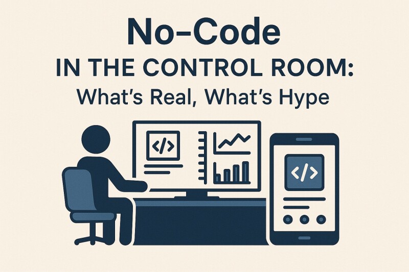 No-Code in the Control Room: What’s Real, What’s Hype
