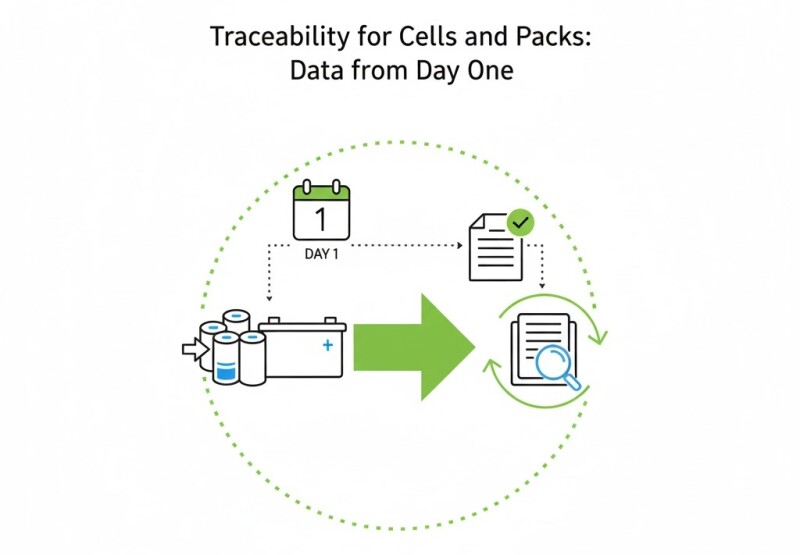 Traceability for Cells and Packs: Data from Day One