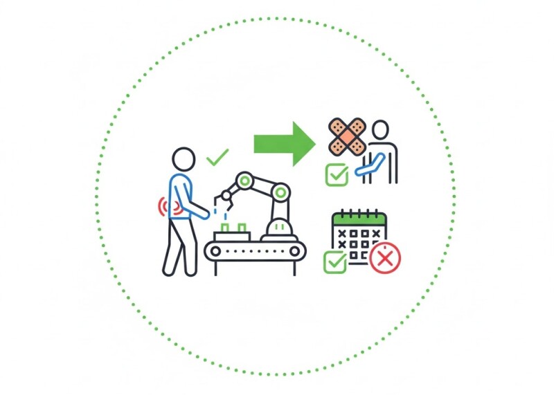 Ergonomics Wins: How Cobots Reduce Injuries and Absence