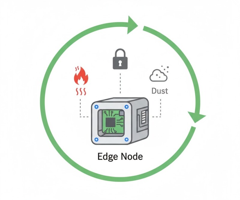 Thermals, Enclosures, and Dust: Designing Rugged Edge Nodes