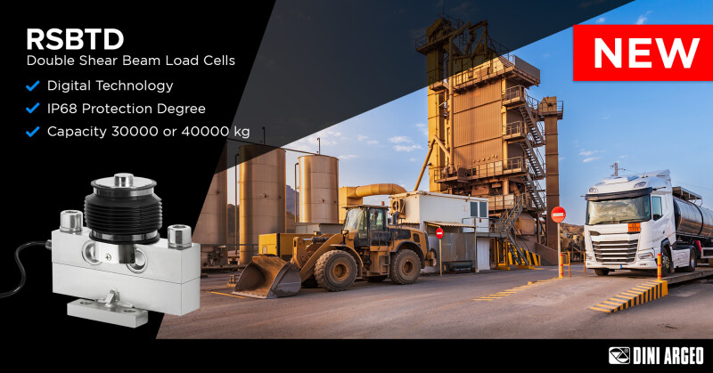 New Dini Argeo RSBTD digital double shear beam load cells