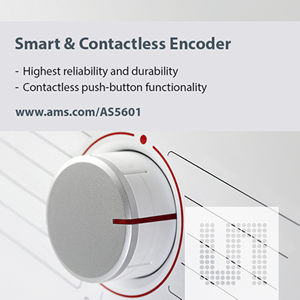 New Contactless Position Sensor from ams provides reliable, software-compatible replacement for Rotary Encoders